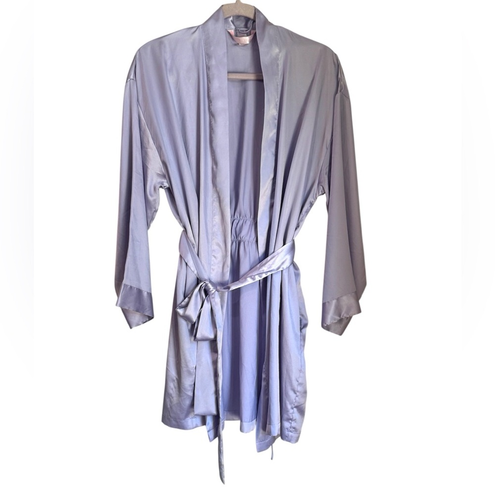 VICTORIA’S SECRET Vintage‎ Lavender Short Kimono Robe w/ Built in Tie One Size